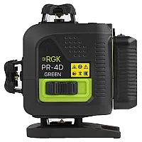 Лазерный уровень RGK PR-4D Green с зеленым лучом