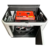 Генератор A-iPower A7000EAX в тихом зимнем кожухе 1200 RAL 7035